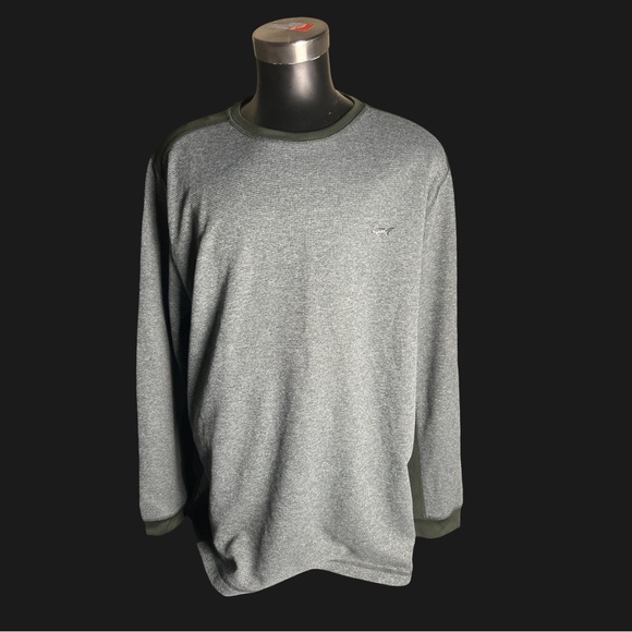 Greg Norman Collection Other - New Greg Norman for Tasso Elba Gray/green Long Sleeve Shirt with Green Accents.